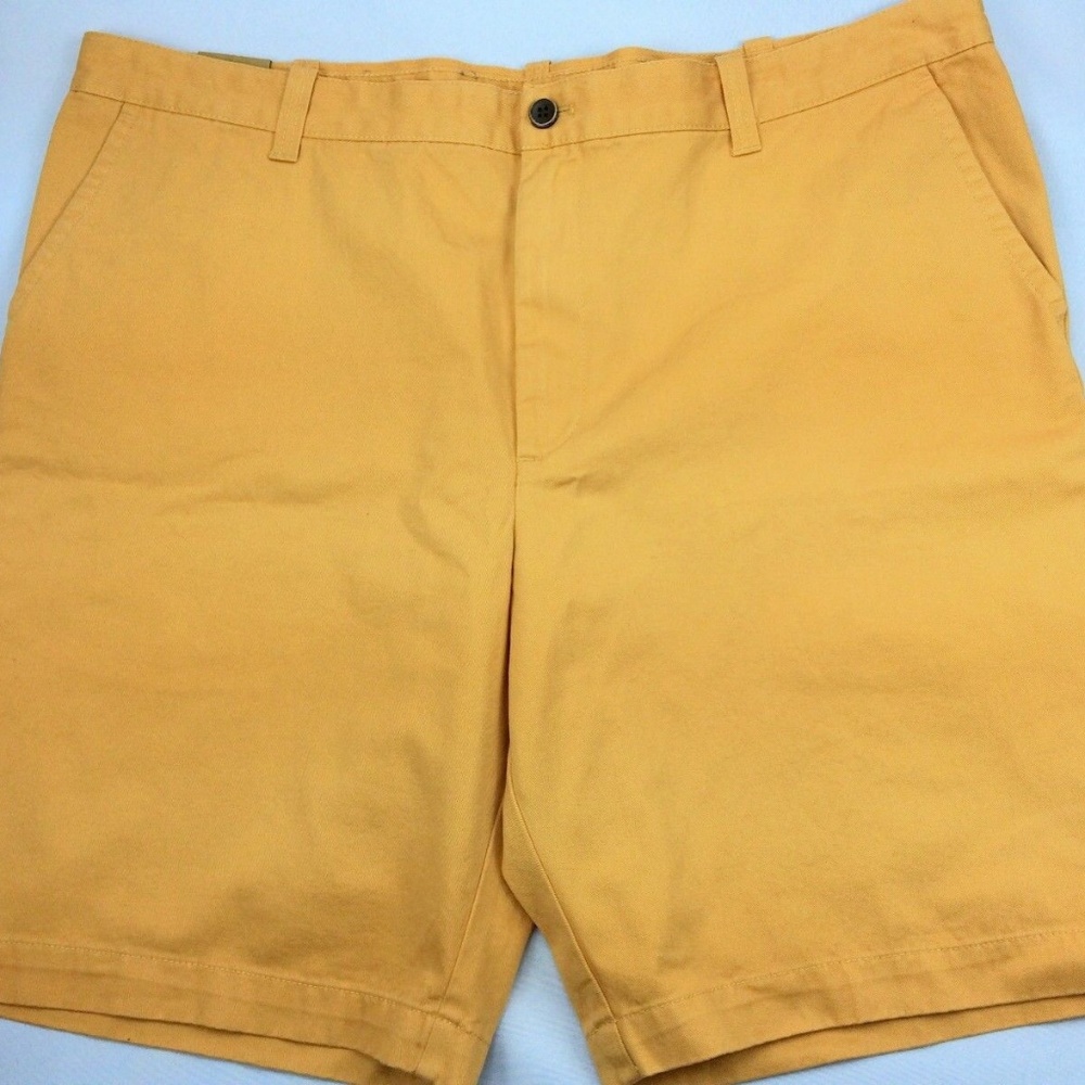 GH Bass 42 Walking Shorts Flat Front Orange
